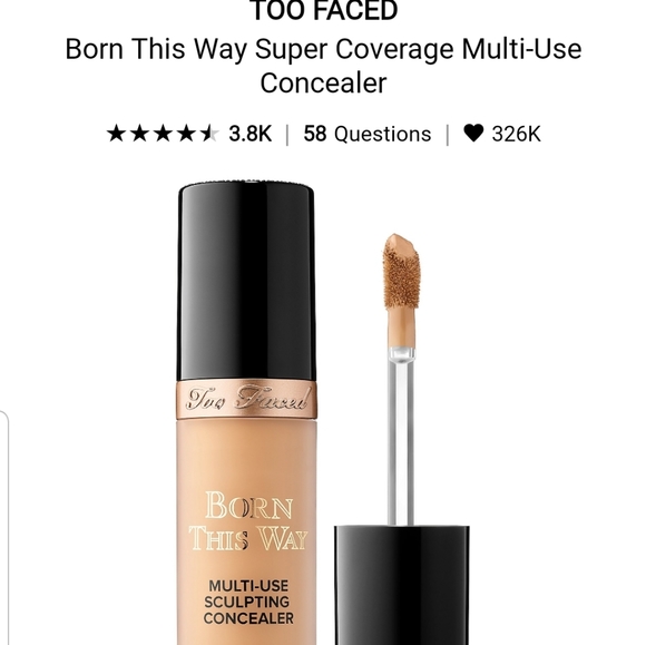 Too Faced Other - NIB TOO FACED BORN THIS WAY SUPER CONCEALER